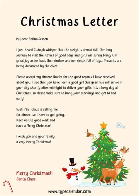 christmas letter template|How to Write a Christmas Letter: 10 Steps (with .